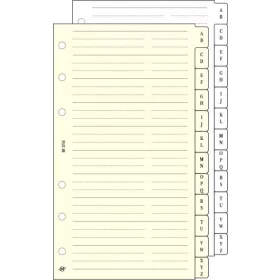   Kalendárium betét, telefonregiszter, "S", SATURNUS, chamois