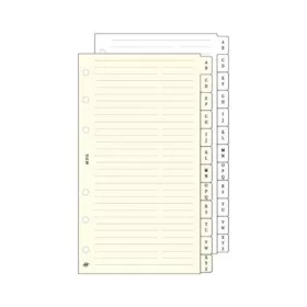   Kalendárium betét, telefonregiszter, "S", SATURNUS, fehér