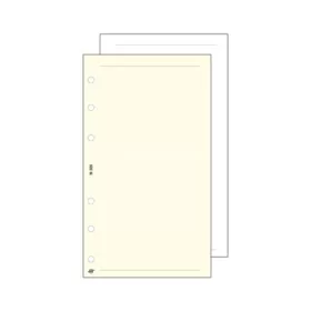   Kalendárium betét, jegyzetlap, "S", sima, SATURNUS, fehér