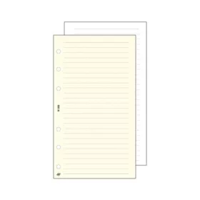   Kalendárium betét, jegyzetlap, "S", vonalas, SATURNUS, fehér