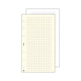   Kalendárium betét, jegyzetlap, "S", kockás, SATURNUS, fehér