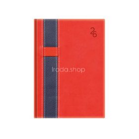   Naptár, tervező, B6, heti, TOPTIMER "Vario", piros-kék