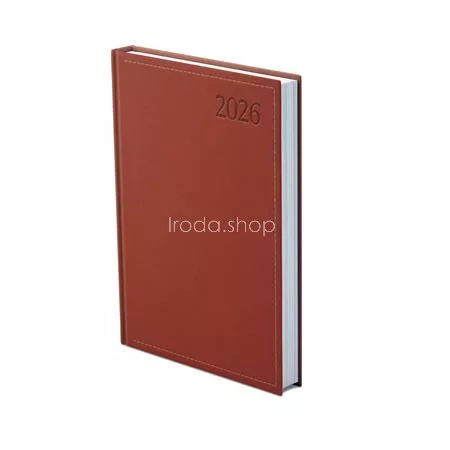 Naptár, tervező, B6, napi, TOPTIMER "Traditional", bordó