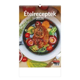 Naptár, fali, TOPTIMER "Ételreceptek"