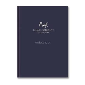   Tanári zsebkönyv, 2026/2027 tanév, A5, heti, TOPTIMER, kék