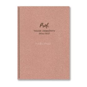   Tanári zsebkönyv, 2026/2027 tanév, A5, heti, TOPTIMER, púder bubble