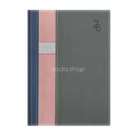   Naptár, tervező, A5, napi, TOPTIMER "Vario", kék-rózsaszín-szürke