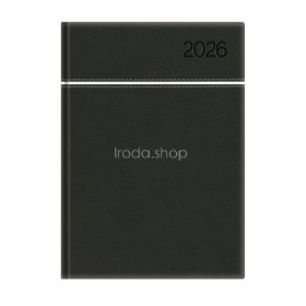   Naptár, tervező, B5, heti, TOPTIMER, "Young", fekete-fehér