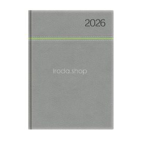   Naptár, tervező, B5, heti, TOPTIMER, "Young", szürke-zöld