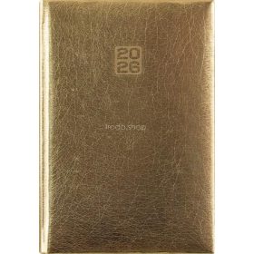   Naptár, tervező, B6, heti, DAYLINER, "Mirror", arany