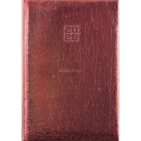   Naptár, tervező, A5, heti, DAYLINER, "Mirror", bronz