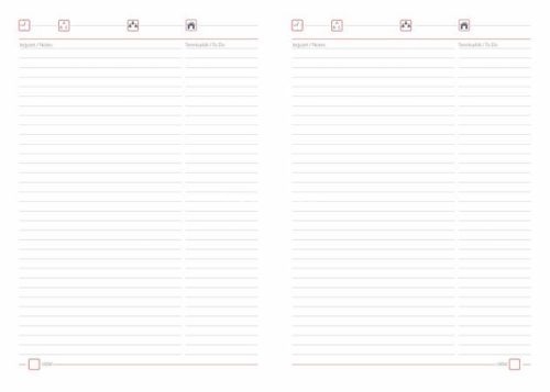 Tárgyalási napló, B5, DAYLINER, "Memphis", bézs-padlizsán