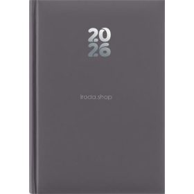   Naptár, tervező, A5, heti, DAYLINER, "Pannon", szürke