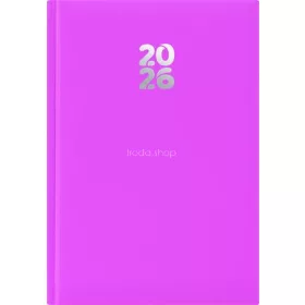   Naptár, tervező, A5, napi, DAYLINER, "Pannon", fuchsia