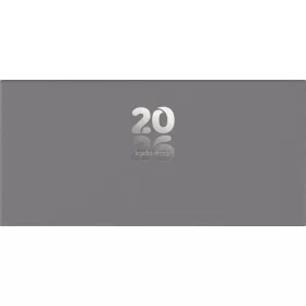   Zsebnaptár, fekvő elrendezésű, DAYLINER, "Pannon", szürke