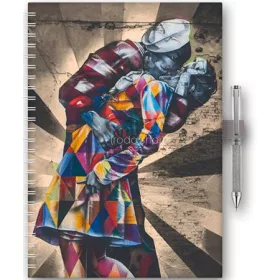   Naptár, tervező, A5, heti, DAYLINER, "InSpiral", graffiti