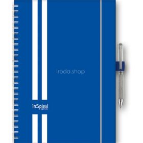   Naptár, tervező, A5, heti, DAYLINER, "InSpiral GT", kék-fehér