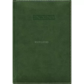   Naptár, tervező, A5, napi, DAYLINER, "Sherwood", zöld