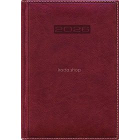   Naptár, tervező, B5, heti, DAYLINER, "Sherwood", barnásvörös