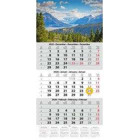   Naptár, speditőr, három hónapos, három tömbös, DAYLINER