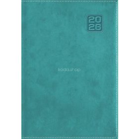   Naptár, tervező, B5, heti, DAYLINER "Square", türkiz