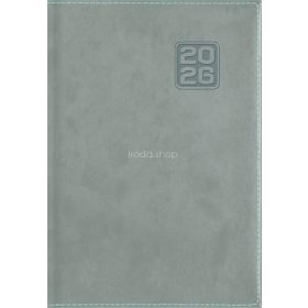   Naptár, tervező, B6, heti, DAYLINER "Square", szürkéskék