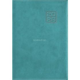   Naptár, tervező, B6, heti, DAYLINER "Square", türkiz