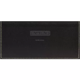   Zsebnaptár, fekvő elrendezésű, DAYLINER, "Sherwood", fekete