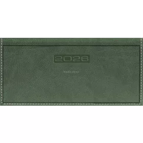   Zsebnaptár, fekvő elrendezésű, DAYLINER, "Sherwood", zöld