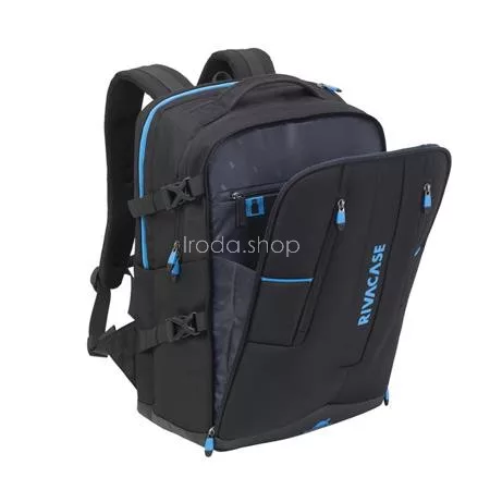 Notebook hátizsák, gaming eszközökhöz, 17,3", RIVACASE "Borneo 7860", fekete