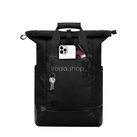 Notebook hátizsák, 15,6", rolltop, 25L, RIVACASE "5321 Dijon", fekete