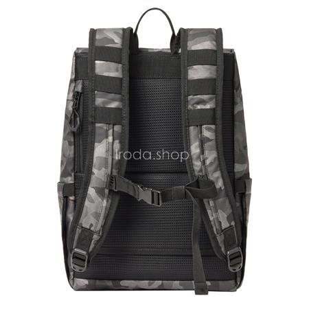 Notebook hátizsák, 15,6", rolltop, 15L, RIVACASE "7621 Sherwood", szürke-terepminta