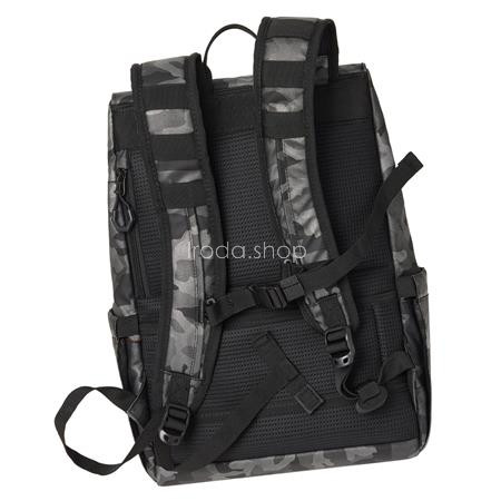 Notebook hátizsák, 15,6", rolltop, 15L, RIVACASE "7621 Sherwood", szürke-terepminta