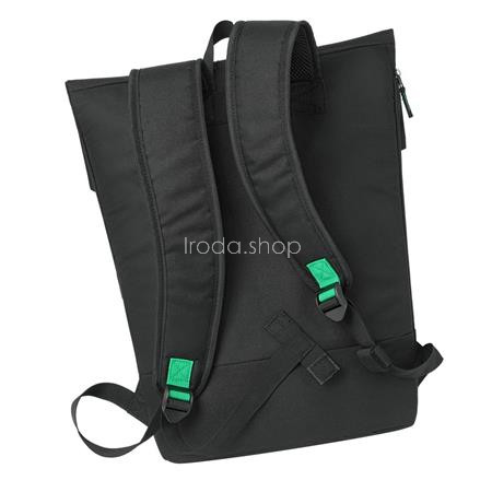 Notebook hátizsák, 15,6", rolltop, 15L, RIVACASE "Gremio ECO 5567", fekete
