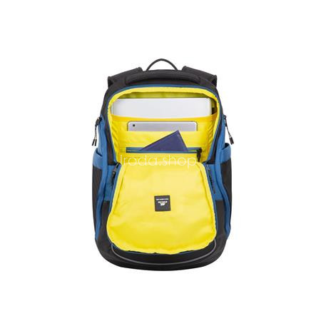 Notebook hátizsák, 15,6", 20L, RIVACASE "5225 Mercantour", fekete-kék