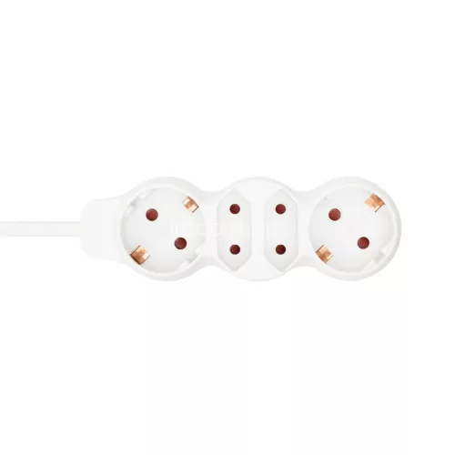 Home NV 14/WH hálózati elosztó, 1,5 m, H05VV-F 3G1,0 mm2 kábel, IP 20 kivitel, 2 védőérintkezős és 2 euro aljzat, max. 3500W, fehér