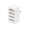 Home NV 24/WH hálózati elosztó, 4 EURO aljzat gyermekvédelemmel ellátva, max. 4 x 500 W, fehér