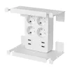 Home NV41USB tálcás USB-s elosztó, 4 földelt aljzat, 4 USB aljzat össz. 1,9A, elforgatható csatlakozódugó, max.3680W,