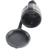 Home NV715BK hosszabbító gumikábel, 15 méter, H07RN-F, zárófedéllel, max. 3500 W, IP44, fekete