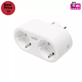   Home NVS 32 PRO SMART elosztó, SMART LIFE alkalmazással távolról vezérelhető, 2 db földelt aljzat gyermekvédelemmel, Wi-Fi 2,4 GHz 802.11 b/g/n