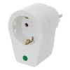 Home NVT 1/WH túlfeszültség védett hálózati aljzat, gyermekvédelemmel ellátva,  túlfeszültségvédelem 4500 A-ig, IP20 kivitel, max.3680W, fehér
