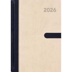   Naptár, tervező, A5, heti, DAYLINER "Winner", bézs