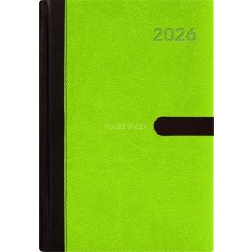   Naptár, tervező, A5, heti, DAYLINER, "Winner", zöld