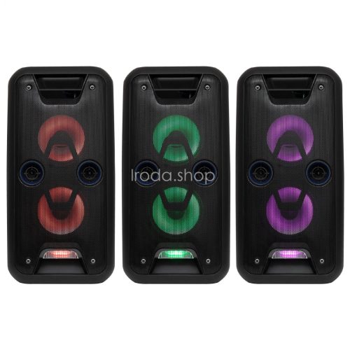 SAL PAR 2200BT hordozható party hangdoboz, 120 W, BT, FM rádió, AUX, MP3 felvétel, automatikus gyorstöltés