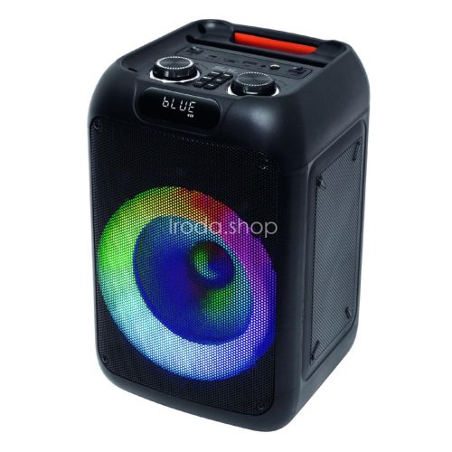 SAL PAR200 hordozható party hangfal, 50W, 2-utas, erőteljes mélyhangzás, Bluetooth, MP3, digitális kijelző, LED fényeffekt