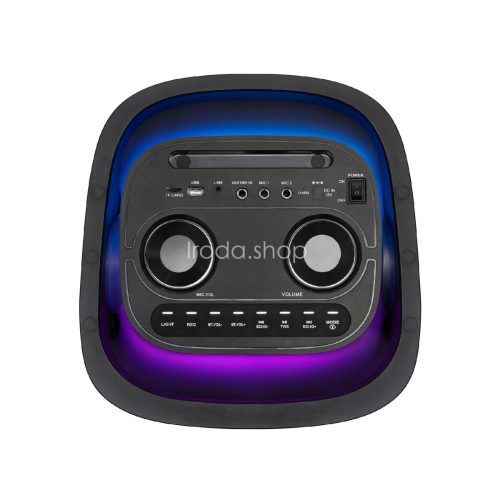 SAL PAR2400BT party hangdoboz, 160 Watt, beépített akkumulátor és LED fény, Bluetooth, USB/microSD zenelejátszás, gitár és mikrofon bemenetek, 2-utas, 3 hangszóró