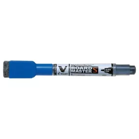   Táblamarker, törlőkupakkal, 0,8 mm, UF, kúpos, PILOT "V-Board Master S", kék