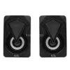 SAL PCS 230 multimédia hangszórópár, 2x3 W, RGB LED effekt, AUX, BT, USB tápkábel