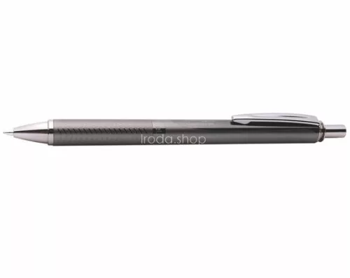 Zseléstoll, 0,35 mm, nyomógombos, antracit tolltest, PENTEL "EnerGel BL-407" fekete, ajándék kék tollbetéttel