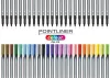 Tűfilc készlet, 0,4 mm, PENTEL "Pointliner", 24 különböző szín
